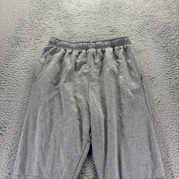 Nike Sweatpants Mens Large Gray Polyester Stretch Tapered Fit Swoosh Fleece - Picture 6 of 10